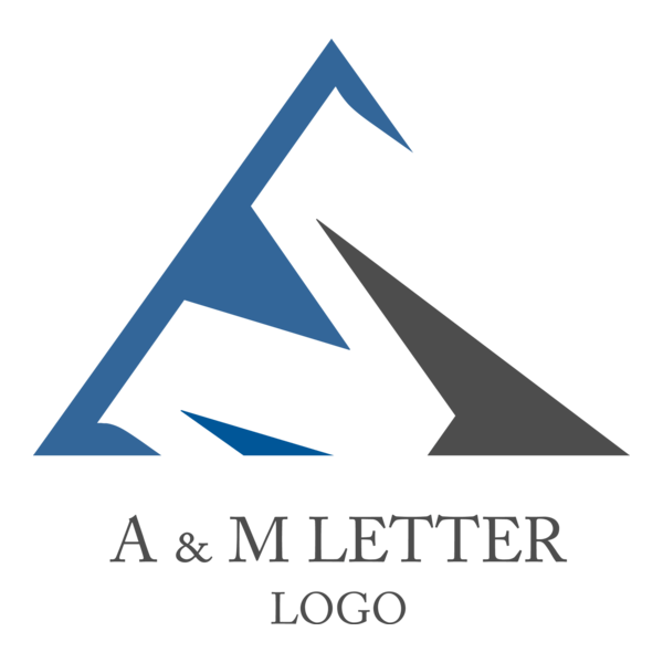 A M Letter Logo PNG Vector