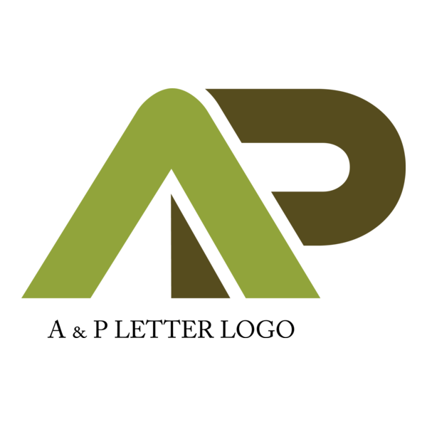 A P Letter Logo PNG Vector