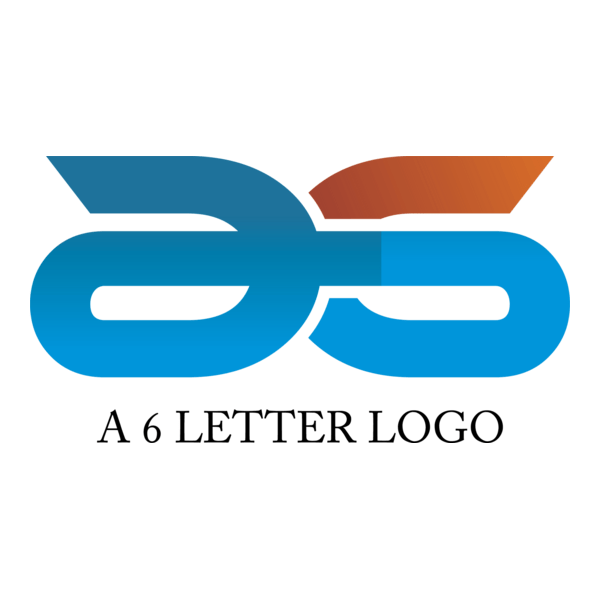 A6 Letter Design Logo PNG Vector