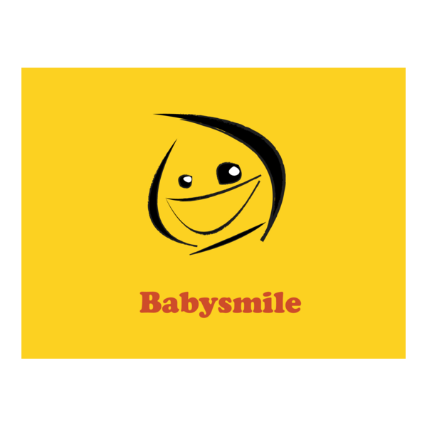 Abstract Funky Baby Smile Logo PNG Vector