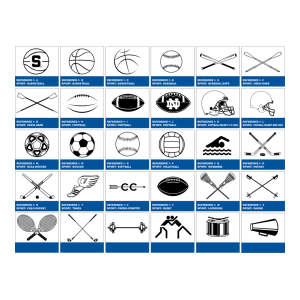 all sports equipment Logo PNG Vector