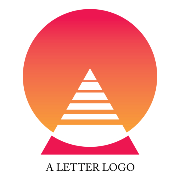 Alphabet A Circle Logo PNG Vector