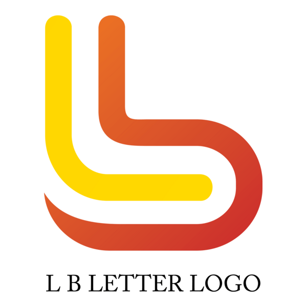 Alphabet L B Design Logo PNG Vector