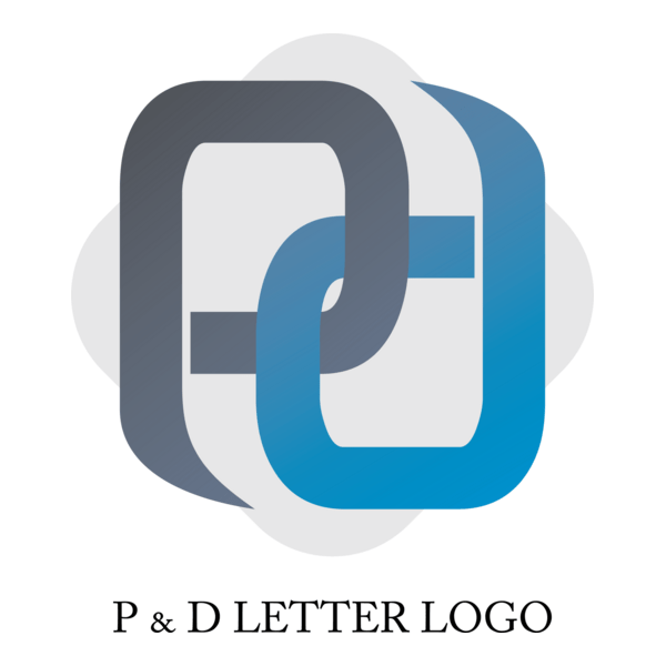 Alphabet P D Design Logo PNG Vector