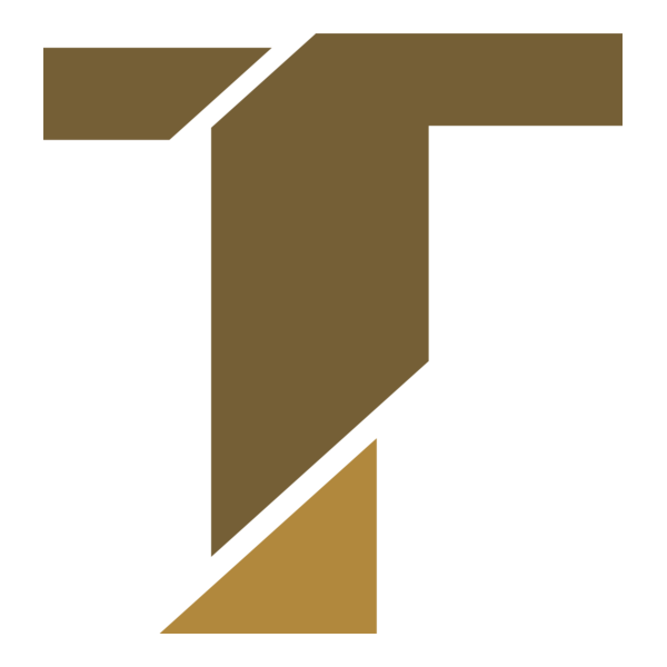 Alphabet T Letter Cut Logo PNG Vector