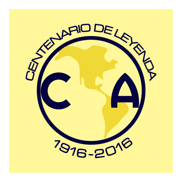 América Centenario de Leyenda Logo PNG Vector
