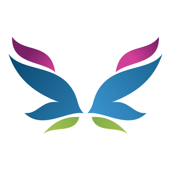Art Butterfly Logo PNG Vector