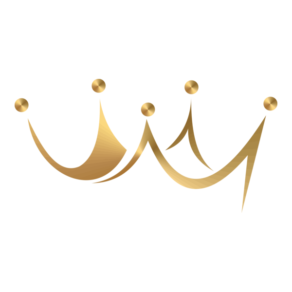 Art Gold King Cap Logo PNG Vector