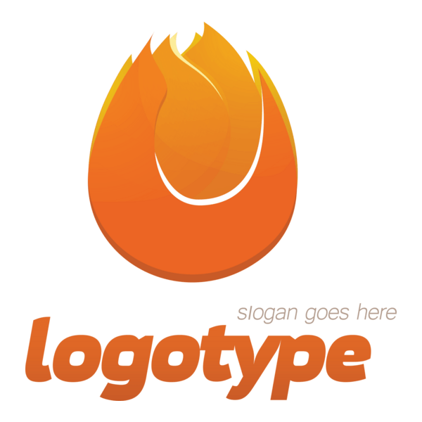 Attractive Fire Logo PNG Vector