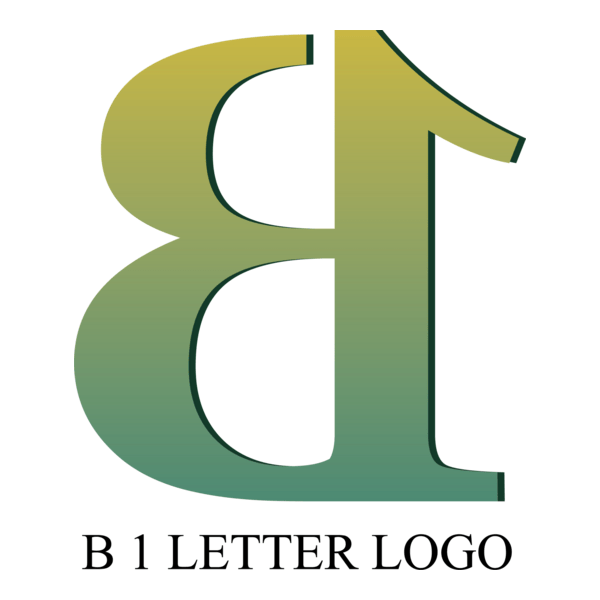 B1 Letter Logo PNG Vector