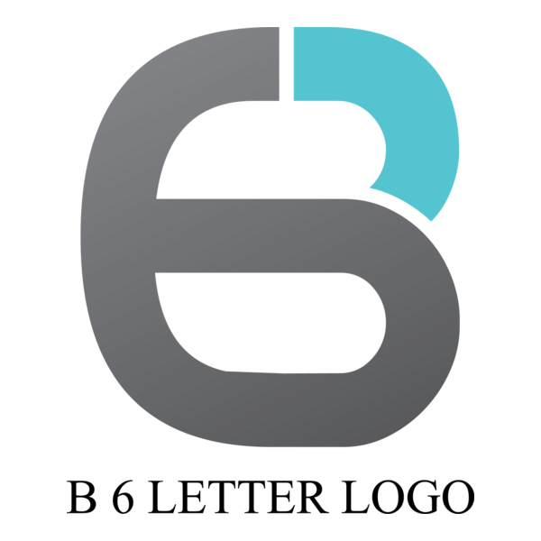B6 Letter Design Logo PNG Vector