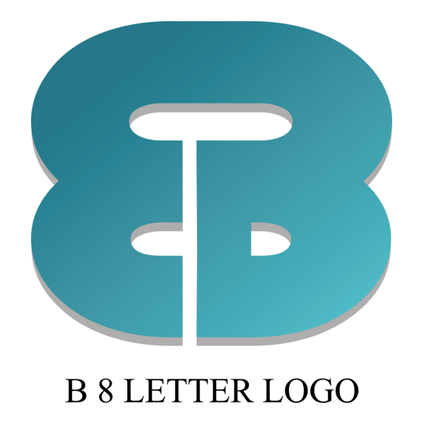 B8 Letter Logo PNG Vector