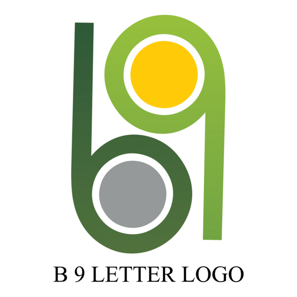 B9 Letter Logo PNG Vector