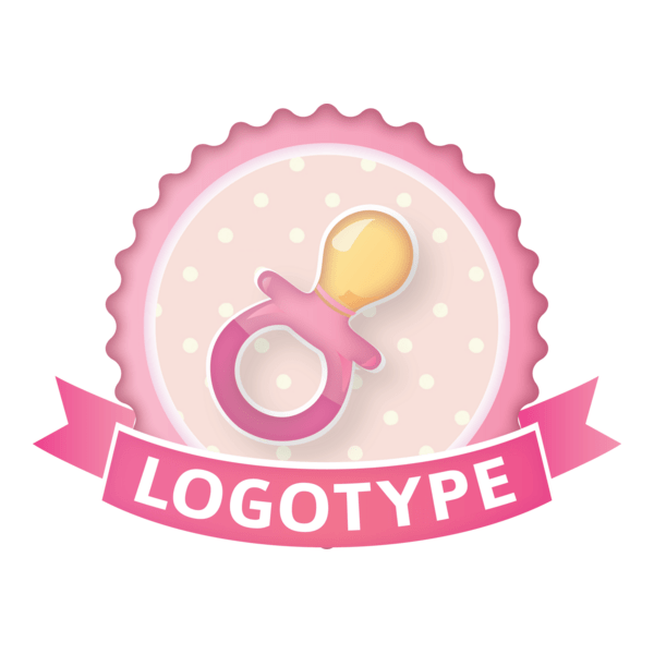 Baby Pacifier Logo PNG Vector