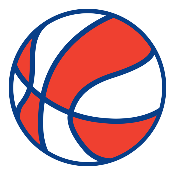 BASKETBALL RED AND WHITE STRIPES Logo PNG Vector