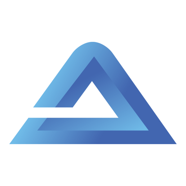 Blue A Letter Logo PNG Vector