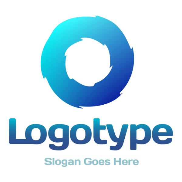 Blue Circle Zig Zag Logo PNG Vector