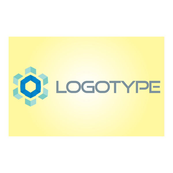 Blue Corporate Gear Shape Logo PNG Vector