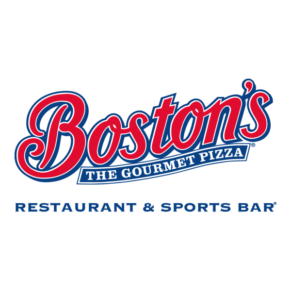 Bostons the Gourmet Pizza Logo PNG Vector