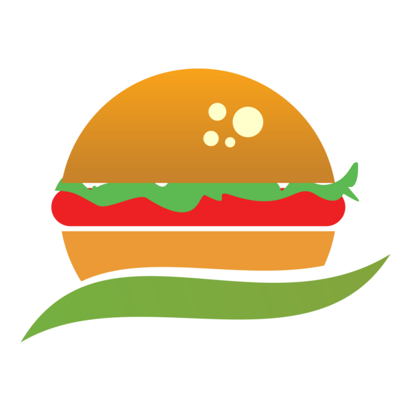 Burger Food Logo PNG Vector