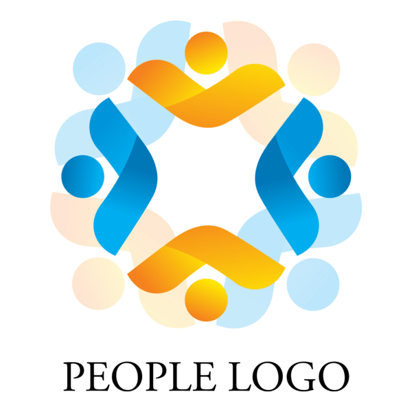 Business Colorful People Logo PNG Vector