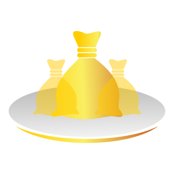 Business Gold Bag Logo PNG Vector