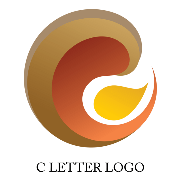 C Brush Design Logo PNG Vector