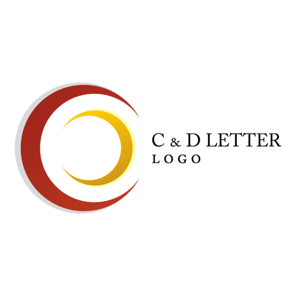 C D Letter Logo PNG Vector