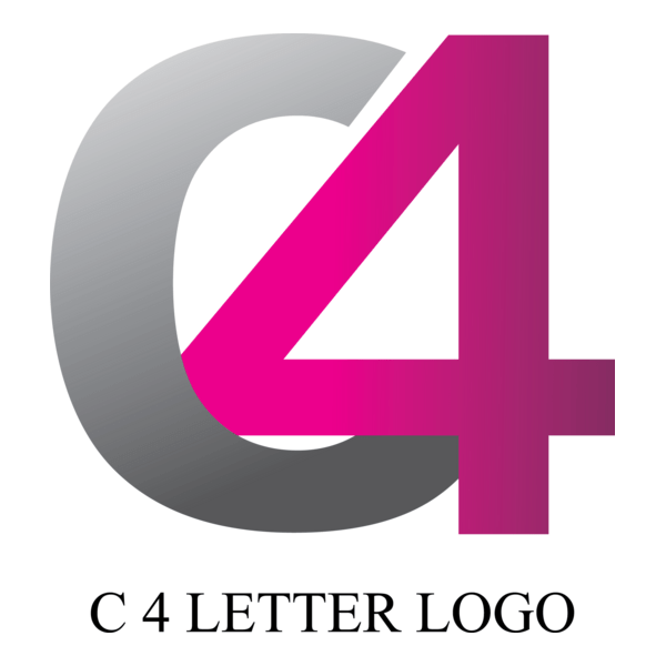C4 Letter Logo PNG Vector