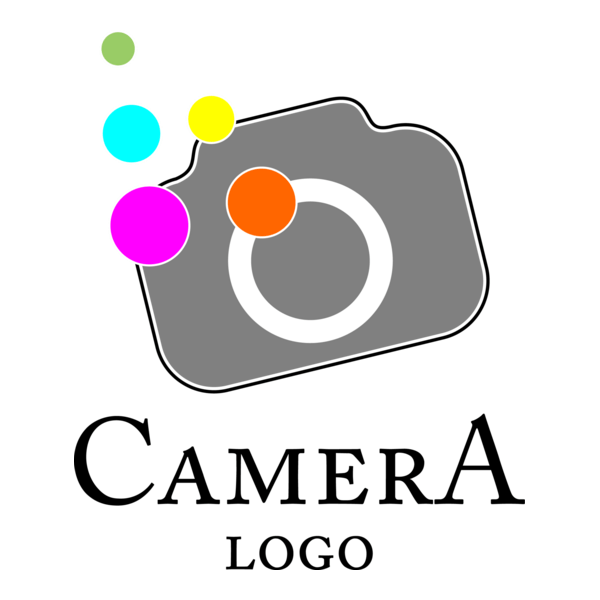 Camera Colour Fashion Logo PNG Vector
