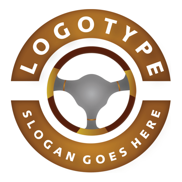 Car Steering Wheel Logo PNG Vector