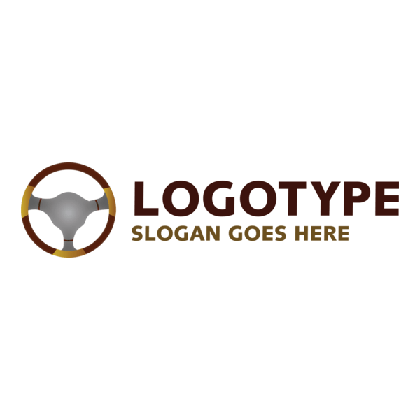 Car Steering Wheel Logo PNG Vector