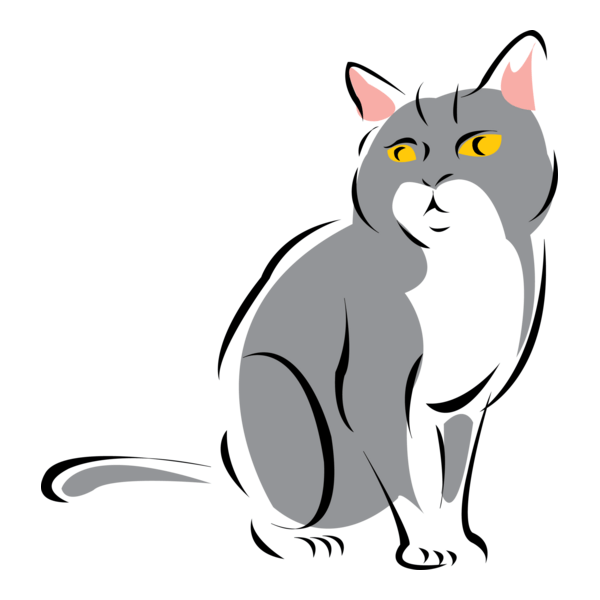 Cat Logo PNG Vector