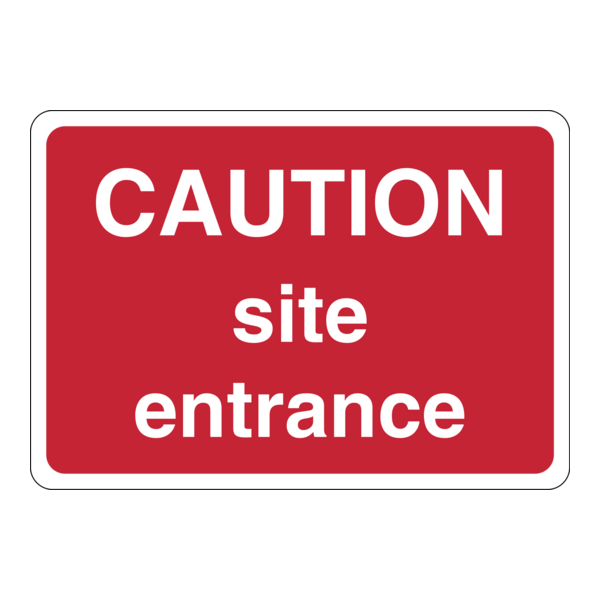 Caution Site Entrance Logo PNG Vector