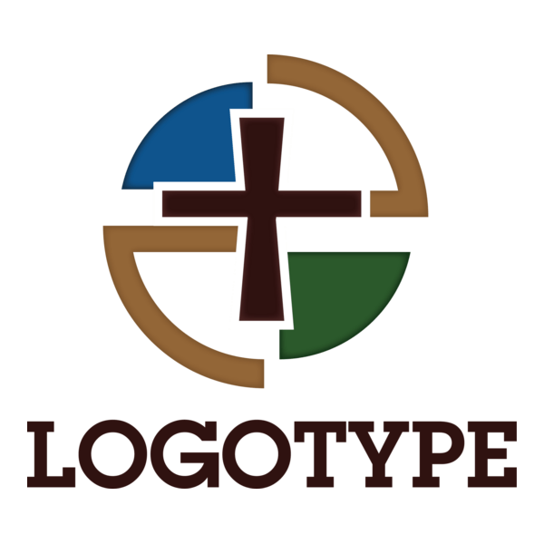 Church Cross Logo PNG Vector