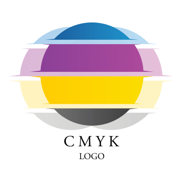 CMYK Print Colour Logo PNG Vector