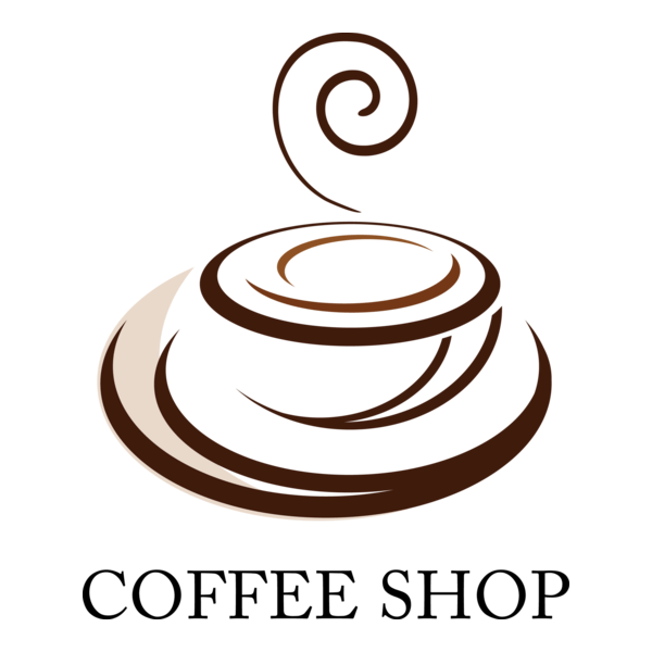 Coffee Shop Design Logo PNG Vector