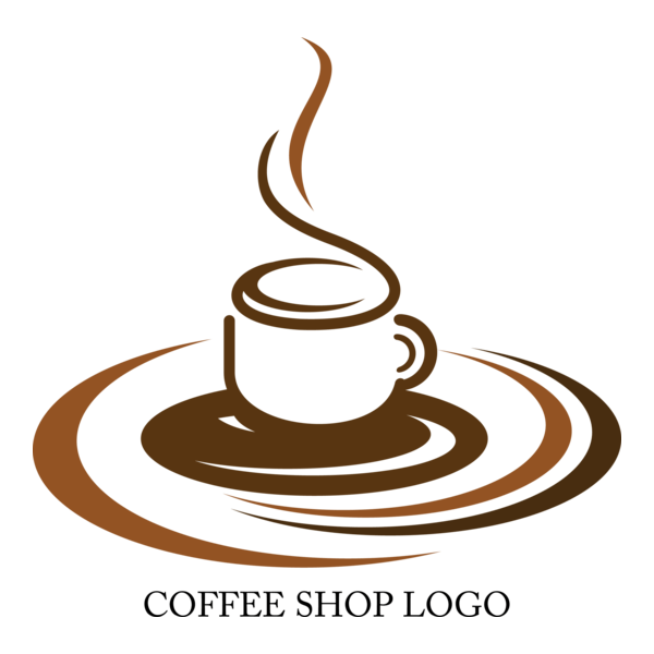 Coffee Shop Design Logo PNG Vector