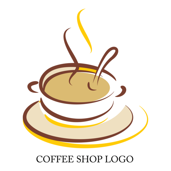 Coffee Shop Design Logo PNG Vector