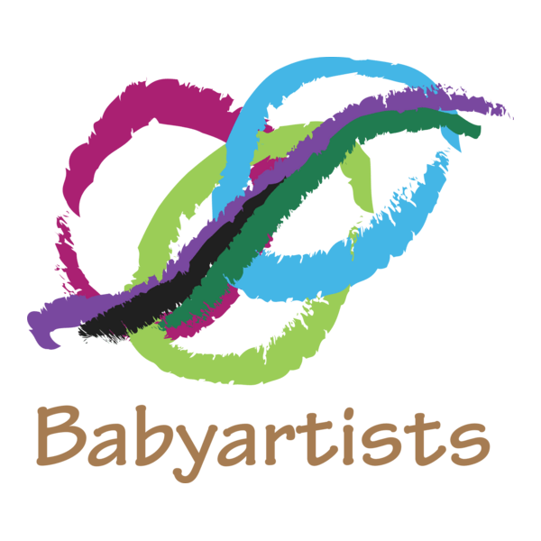 Colorful Brush Paint Art Logo PNG Vector