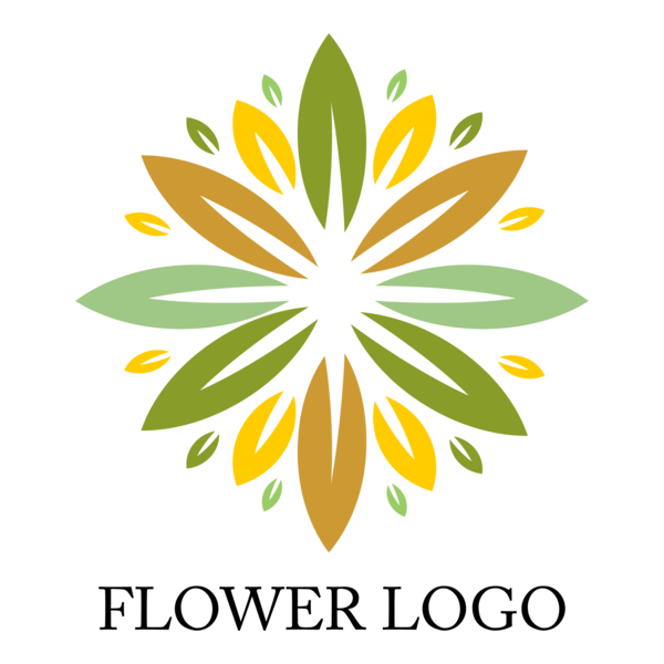 Colorful Flower Logo PNG Vector