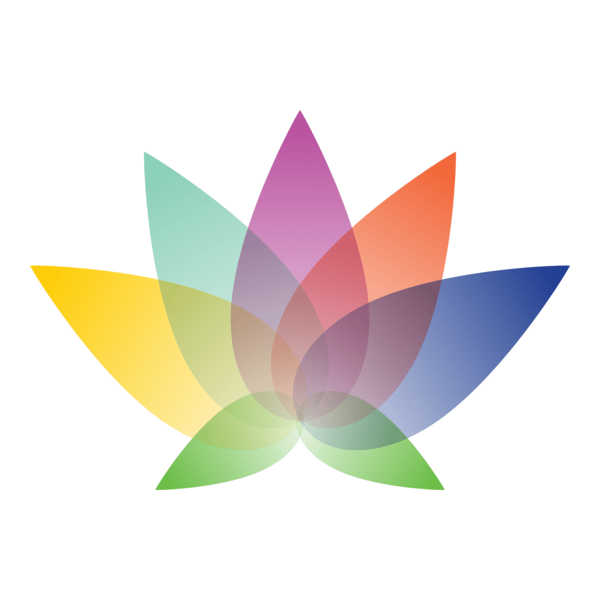 Colorful Lotus Logo PNG Vector
