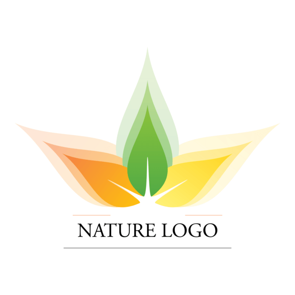 Colorful Nature Leaf Logo PNG Vector