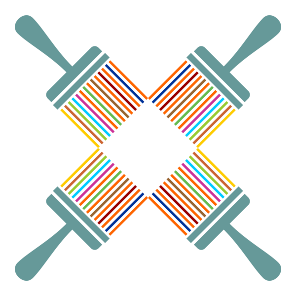 Colorful Paint Brush Logo PNG Vector