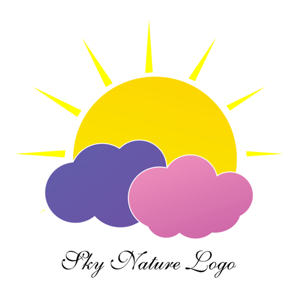 Colour Sky Sun Art Logo PNG Vector
