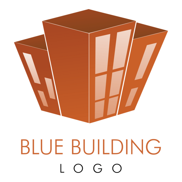 Construction Red Building Logo PNG Vector