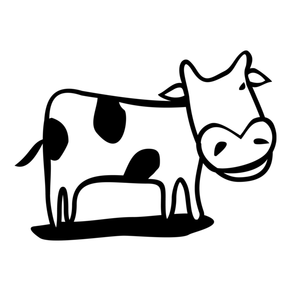 Cow Logo PNG Vector