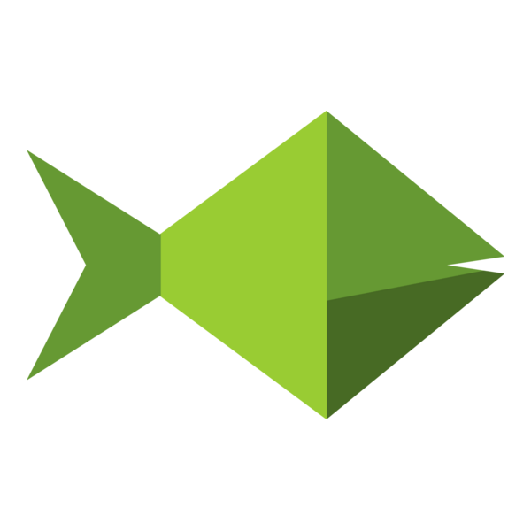 Craft Fish Art Logo PNG Vector