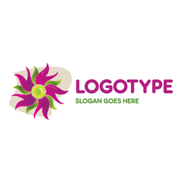 Creative Flower Logo PNG Vector