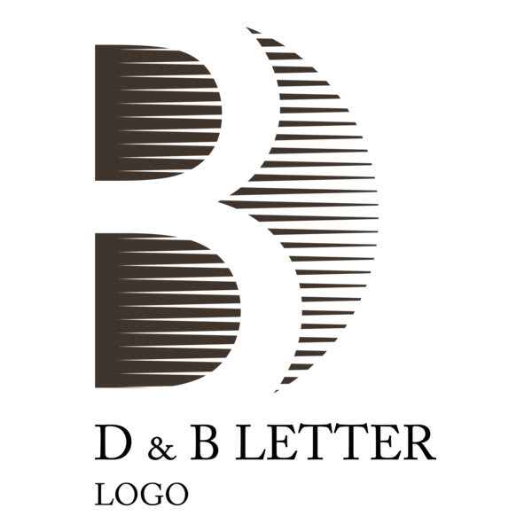D B Letter Logo PNG Vector